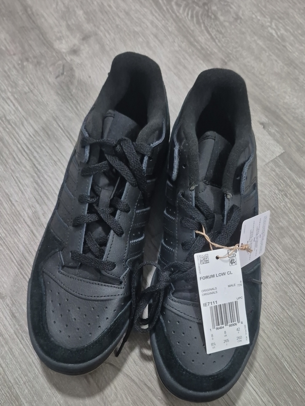 Adidas Originals Forum Low Black Men's Sneakers Size 8 NWT